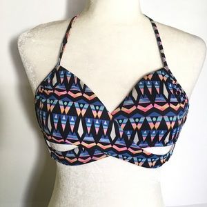Victoria’s Secret Pink Aztec Wrap Bathing Suit Top